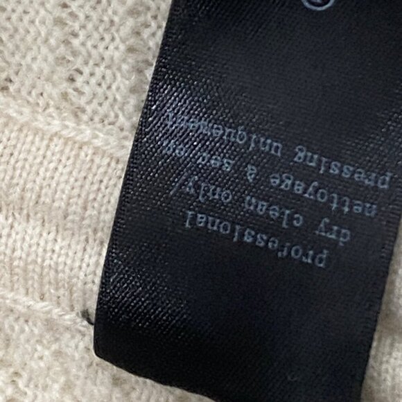 Rag & Bone Womens 100% Wool Blend Two-Tone Sweater XS charcoal gray Cream preppy - Picture 7 of 10